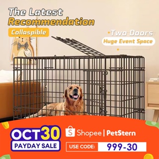 dog-kennel dog cage ❊✨24H Ship✨Dogs Cage Collapsible Large Space With Poop Tray For Cat Rabbit Puppy