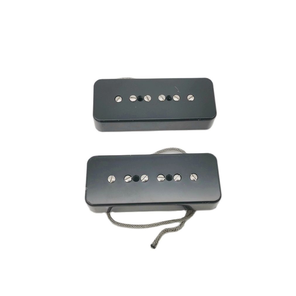 BY(Ready Stock)LP P90 Electric Guitar Pickups 1C Metal Wire Passive Pickups White Black Chrome
