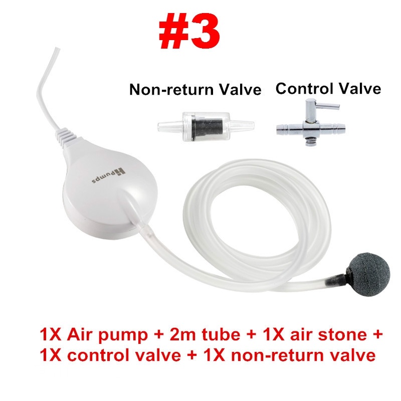 New Design Super Quiet Aquarium Air Oxygen Pump Fish Tank Mini Air Pump Aerator Aquarium Silent Mini #6