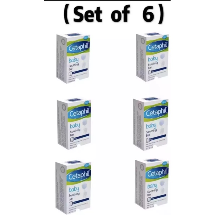 ( Set of 6 )cetaphil baby soothing bar(body)127gIn stock COD