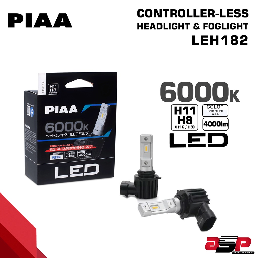 PIAA LEH190 Ultra Compact Car LED H4 2500K Asia Booth, 56% OFF