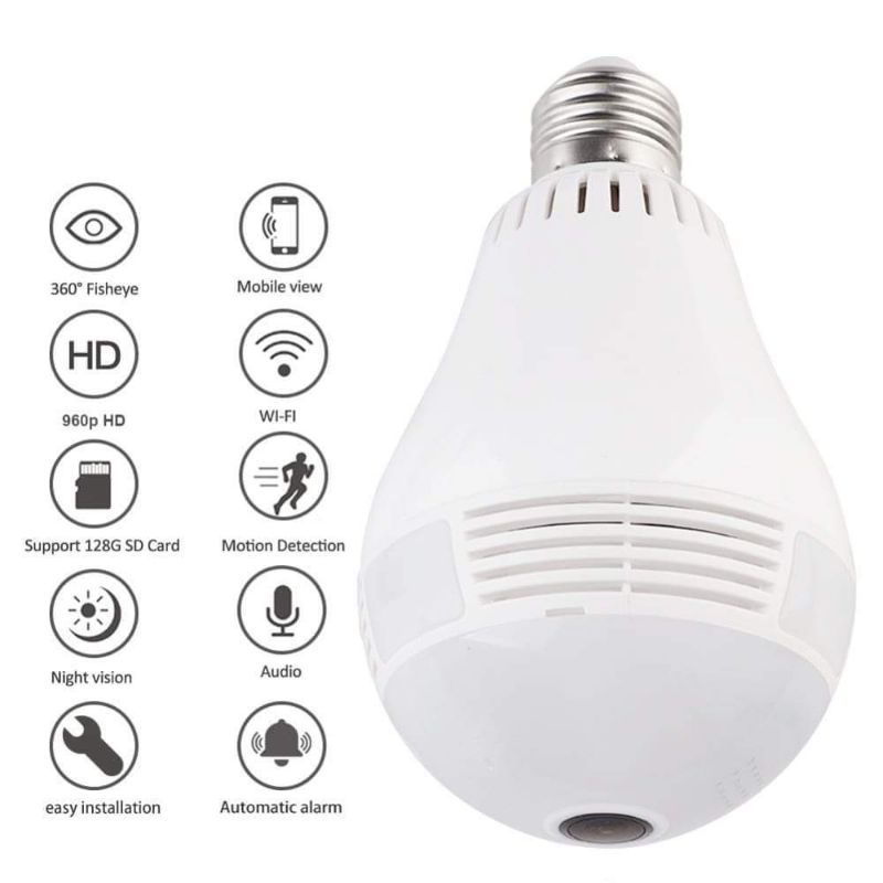 V380 CCTV BULB TYPE CCTV CAMERA Shopee Philippines