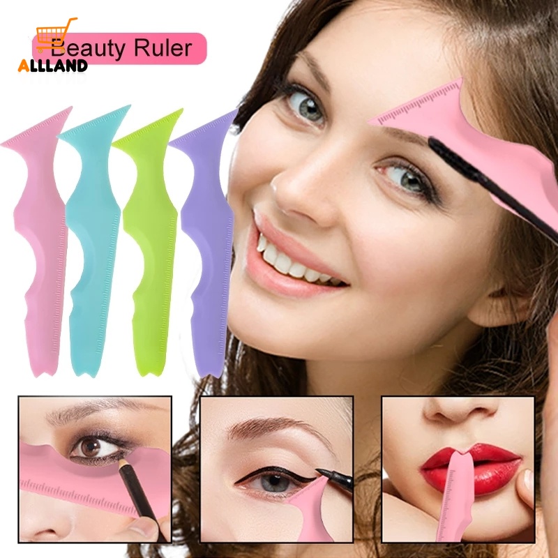 Multifunctional Soft Silicone Eyeliner Aid Ruler/ Resusable Easy To