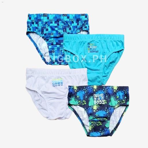 Bigbox.ph Kids Cotton Underwear Brief Garterized Waist for Boys 1-14 Years Oldcod