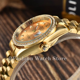 ROLEXs Watch for Women with Diamonds 36mm Automatic Gold Authentic 50m Waterproof Unisex 16233 OEM C #5
