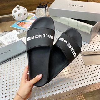 新品 Balenciaga Holysmoothleather slippers 靴 サンダル 靴 サンダル