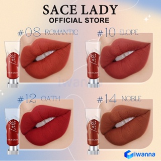 【Official】SACE LADY  Lipstick Velvet Lip Glaze Pigment Matte Liptint Smooth Lip Makeup Cosmecis 4 Colors