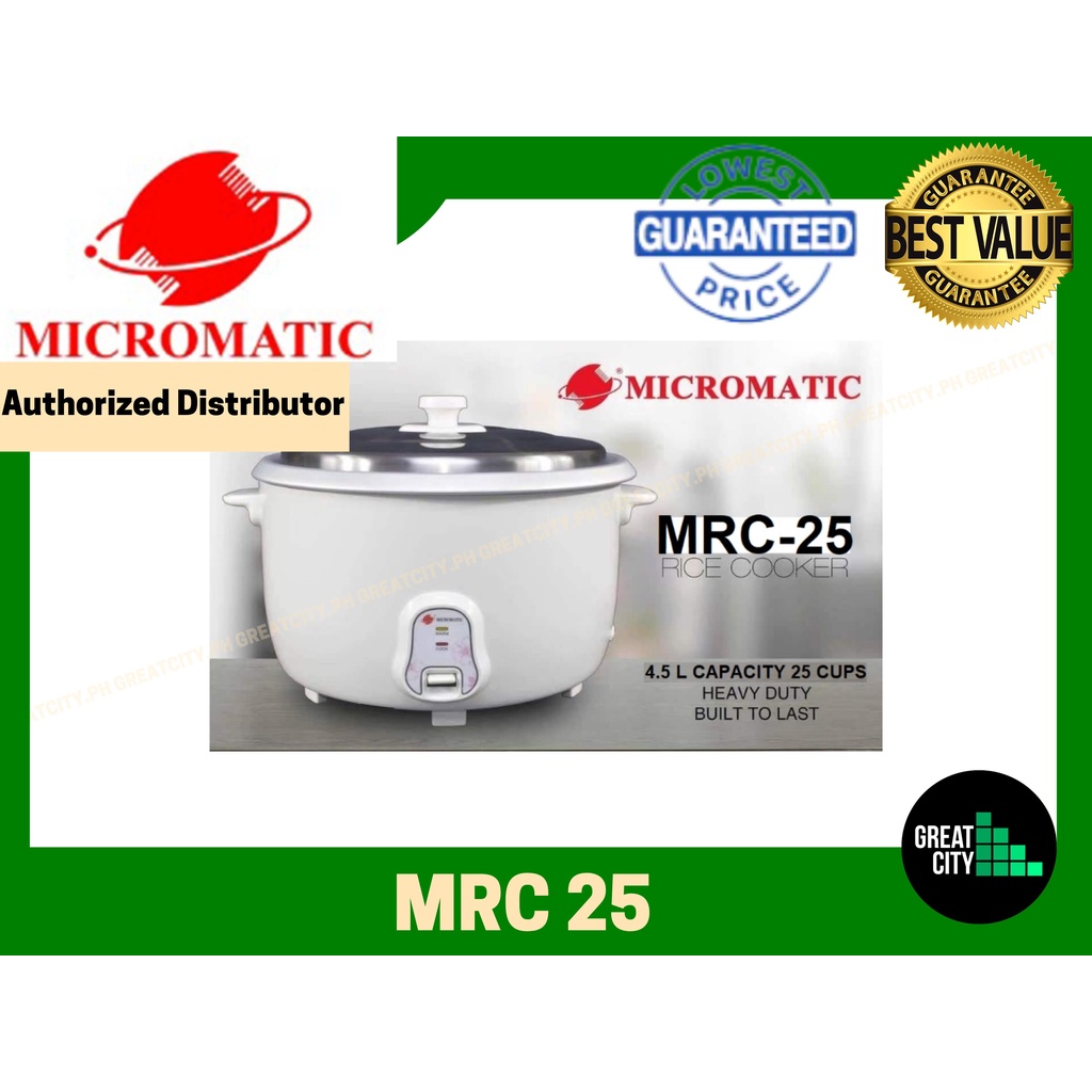 Micromatic Commercial Rice Cooker 25 CUPS | Shopee Philippines