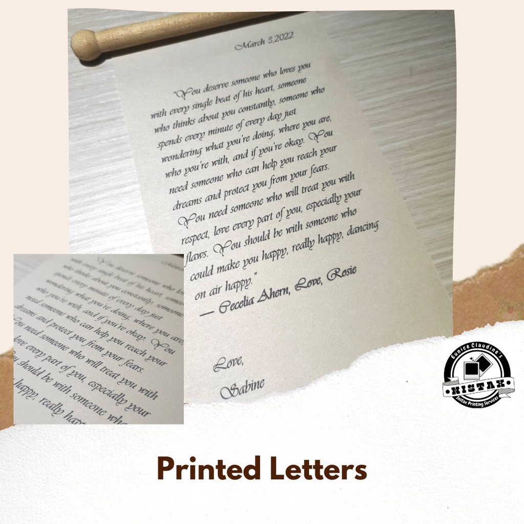 Customized Vintage Hand / Type written / Printed Letter Wax seal / Scroll) Poems Dried Flowers