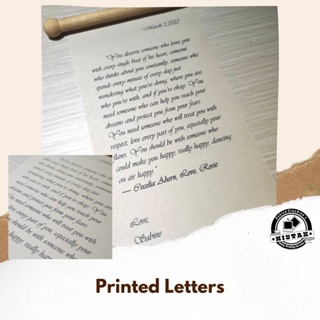 Customized Vintage Hand / Type written / Printed Letter Wax seal / Scroll) Poems Dried Flowers #4