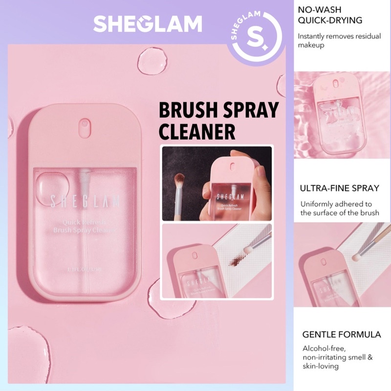 SHEGLAM Quick Refresh Brush Spray Cleaner 32ml Shopee Philippines