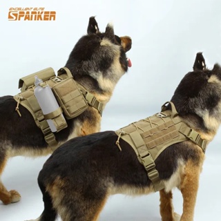 Outdoor dog tactical clothing nylon pet supplies dog vest traction harness dog leash kj152