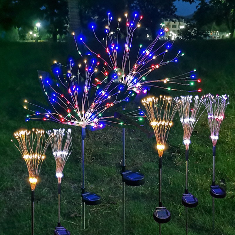 Solar Garden 120Lights Solar Firework Lights Solar Powered String Light ...