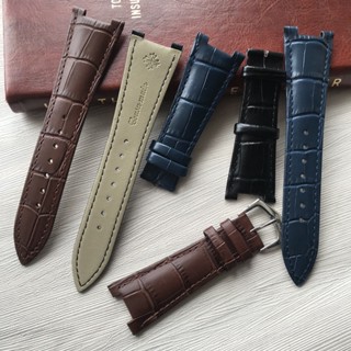 Anti-sweat cowhide strap 25*13mm Black Brown adapter Patek Philippe 5711/5712 co #1
