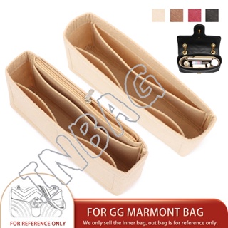 Fits For GG Marmont Bag 22 26 31 Felt Cloth Insert Bag Organizer Makeup Handbag Travel Inner Purse Portable Cosmetic Bags