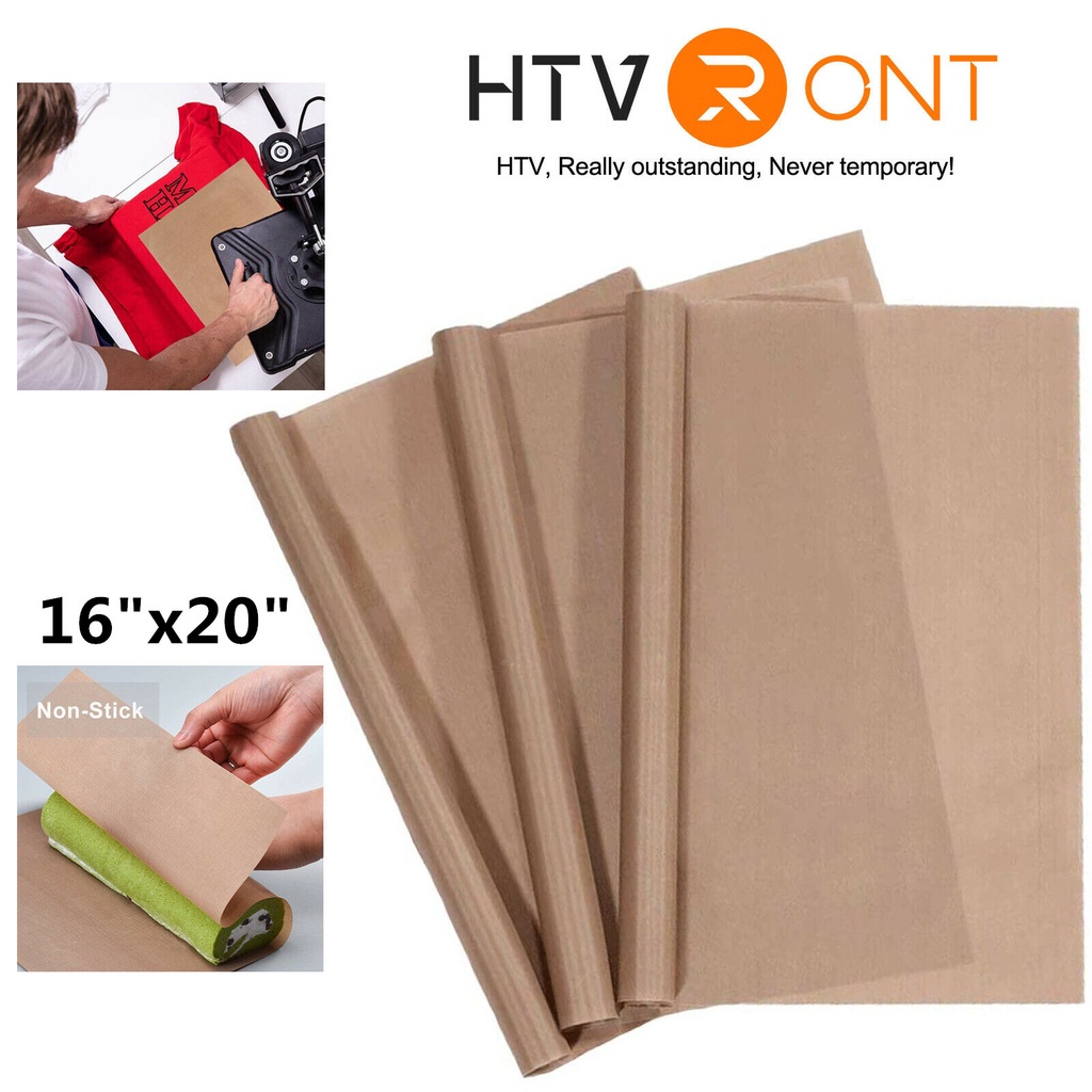 HTVRONT 3 Pack Heat Press Pad Teflon Sheets 16in x 20in Reusable Non