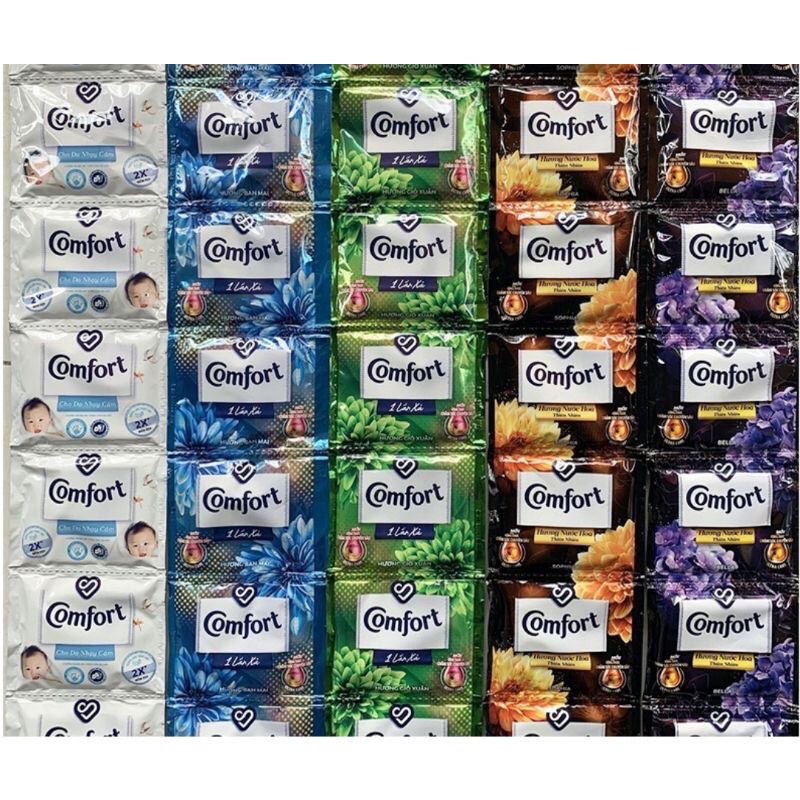 10 Packs Comfort Fabric Softener Keeps Color And Durable