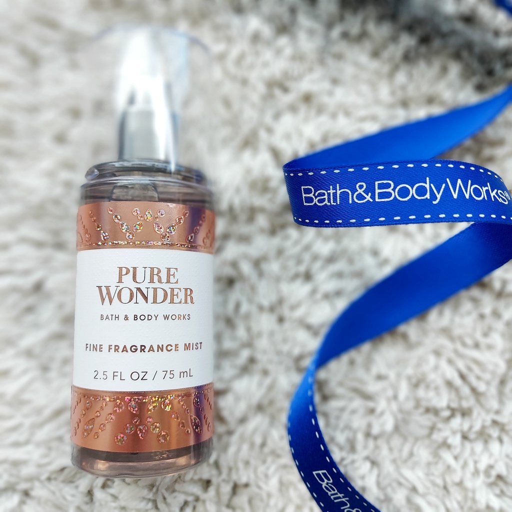 Original Bath & Body Works USA Pure Wonder Travel Size Fine Fragrance