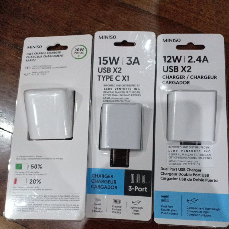 Miniso chargers android type c iphone Shopee Philippines