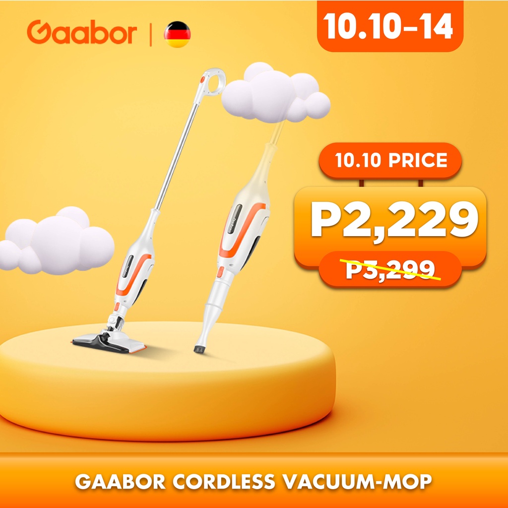 Gaabor Cordless Vacuum Cleaner, lightweight Dry & Wet stain remover