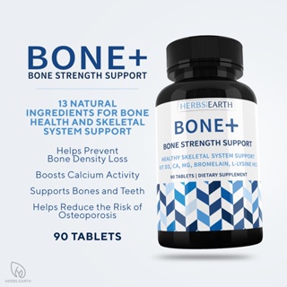 Bone+ Strength Vitamins Minerals 90 tablets 1000mg from Herbs of the Earth