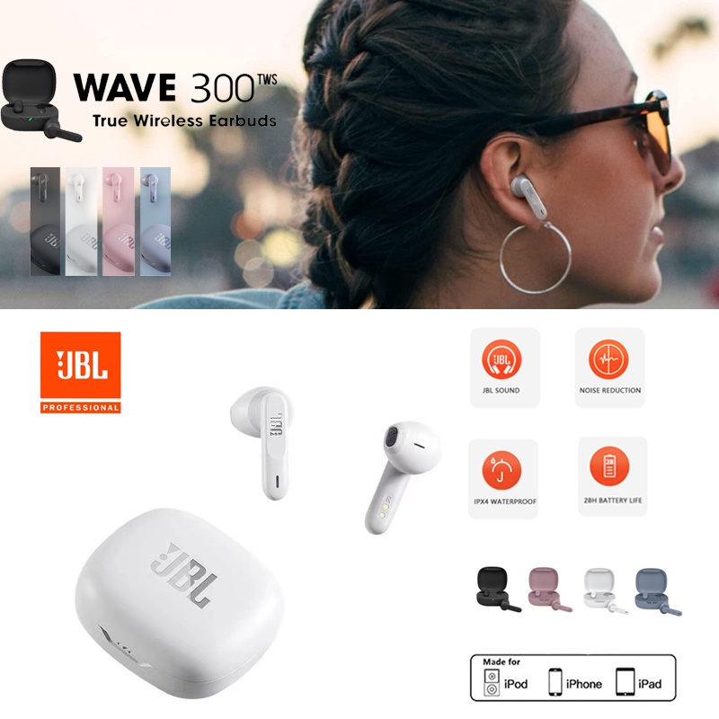 JBL Wave 300 TWS True wireless Earbuds Bluetooth Earphones 3D Surround