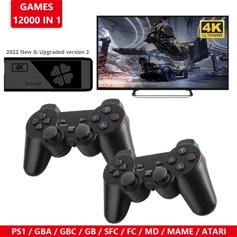 New M8 Game Stick 4K 10000 Classic Games Retro Video Game Console HD ...