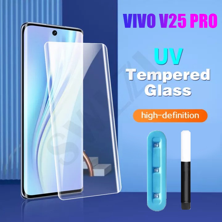 Nano Uv Light Full Adhesive Glue Liquid Curve Tempered Glass For Vivo V25 Pro Shopee Philippines 1107