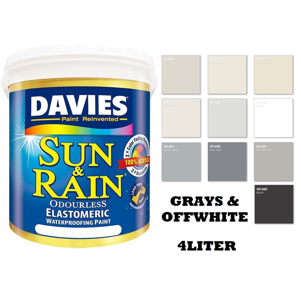 Davies Elastomeric Paint Color Chart