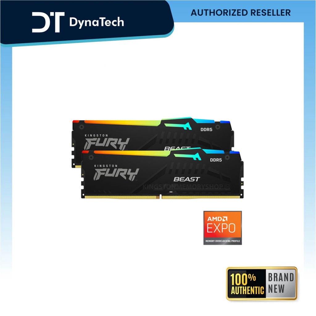 Kingston Fury Beast RGB 32G 16x2 DDR5 5600MHz CL36 KF556C36BBEAK2-32 ...