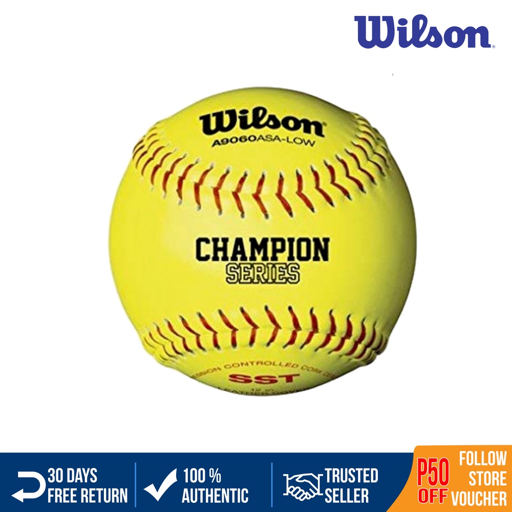 Wilson Softball Ball Senior Little League Official Genuine Leather x 12