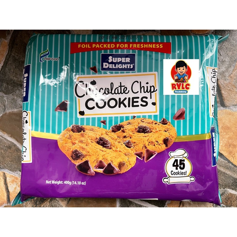 LOWEST PRICE!!! Super Delights Chocolate chip cookies 400g Shopee