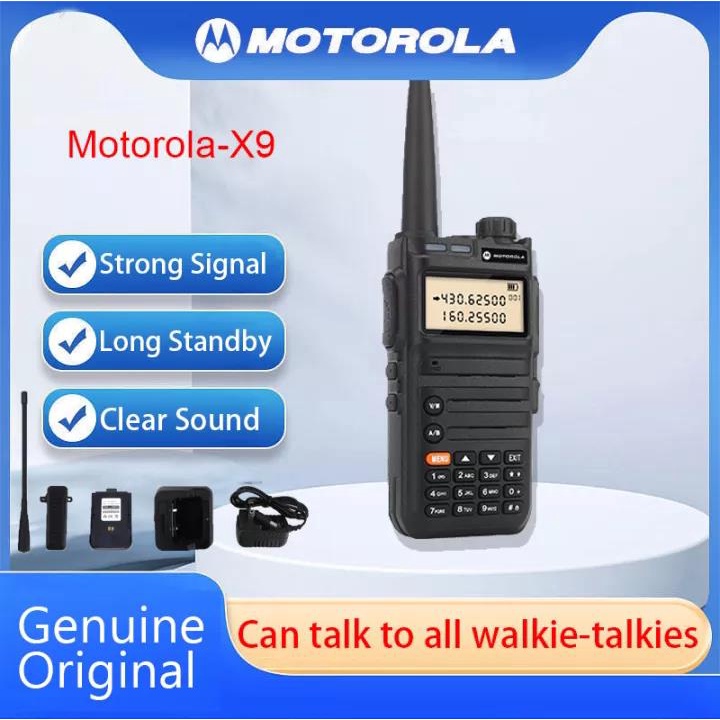 10km Highpower walkie talkie long range Motorola X9 U/V Dual Band Two