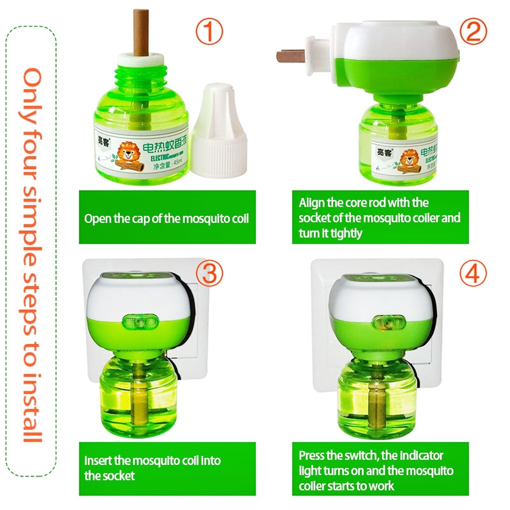 Electric Mosquito Repellent For Baby Tasteless Smokeless Safety Health