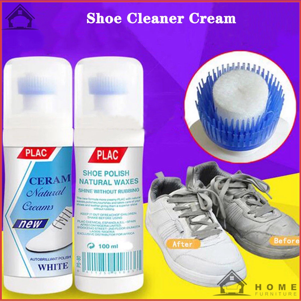 100ml White Shoe Cleaner Brightener Cleaning Magic Shoes Powder Yellow ...