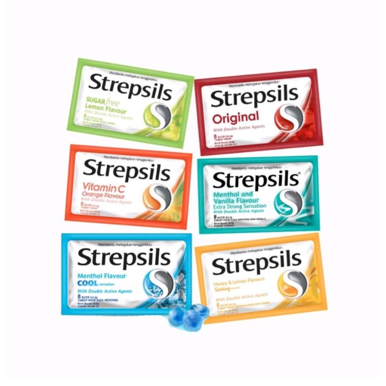 Strepsils Throat Relief Candy 6-point Contents 8-point Cool Menthol ...