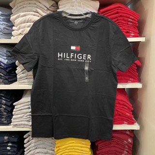 Tommy Hilfiger T-Shirt Cotton Short Sleeve Crew Neck Bottoming Shirt Dark Logo Men s top #1