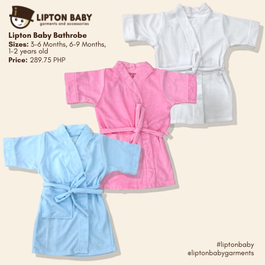 Lipton Baby Terry Bathrobe Shopee Philippines