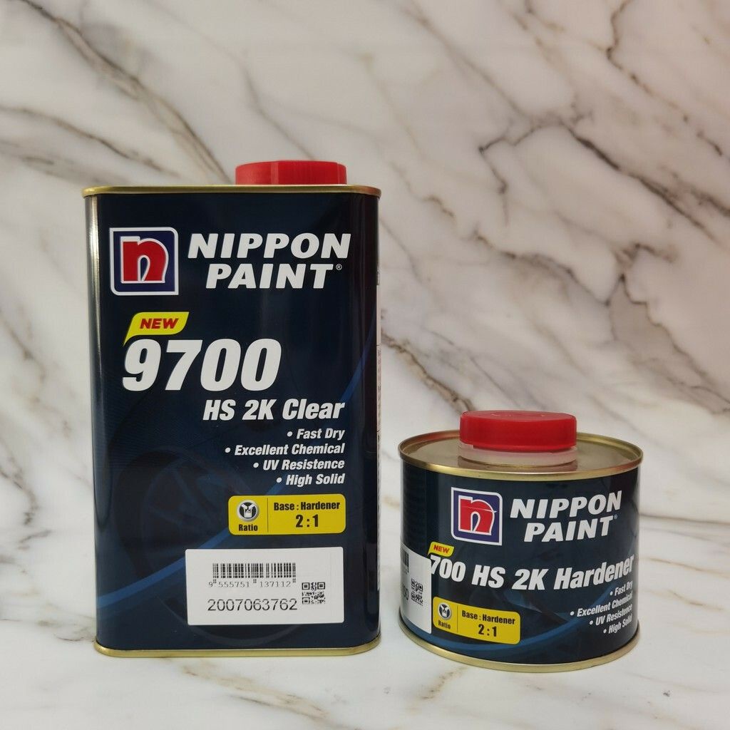 Nippon Nax 9700 High Solid 2:1 2K CLEAR COAT e1Liter With Hardener ...