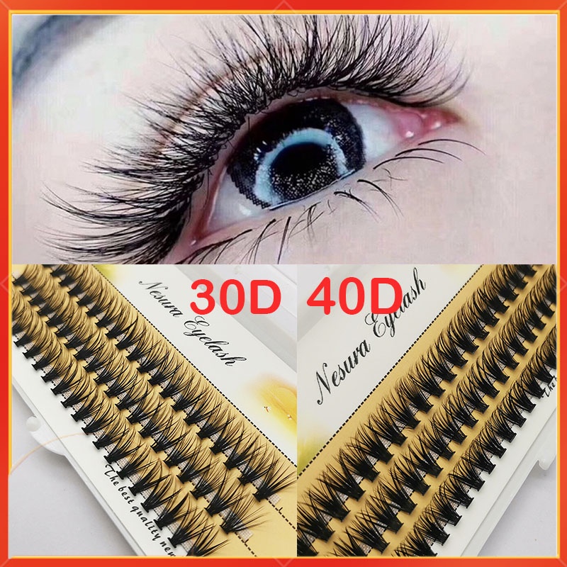 30D/40D False Eyelashes C Curl Natural Eyelashes Extensions Set Kit