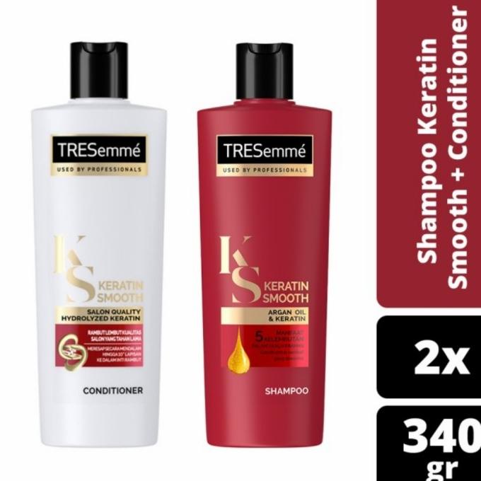 Tresemme Keratin Smooth Shampoo And Conditioner Package 340ml Shopee Philippines 