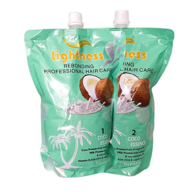 Lightness Hair Rebonding Cream Coconut Essence 1250ml Shopee Philippines