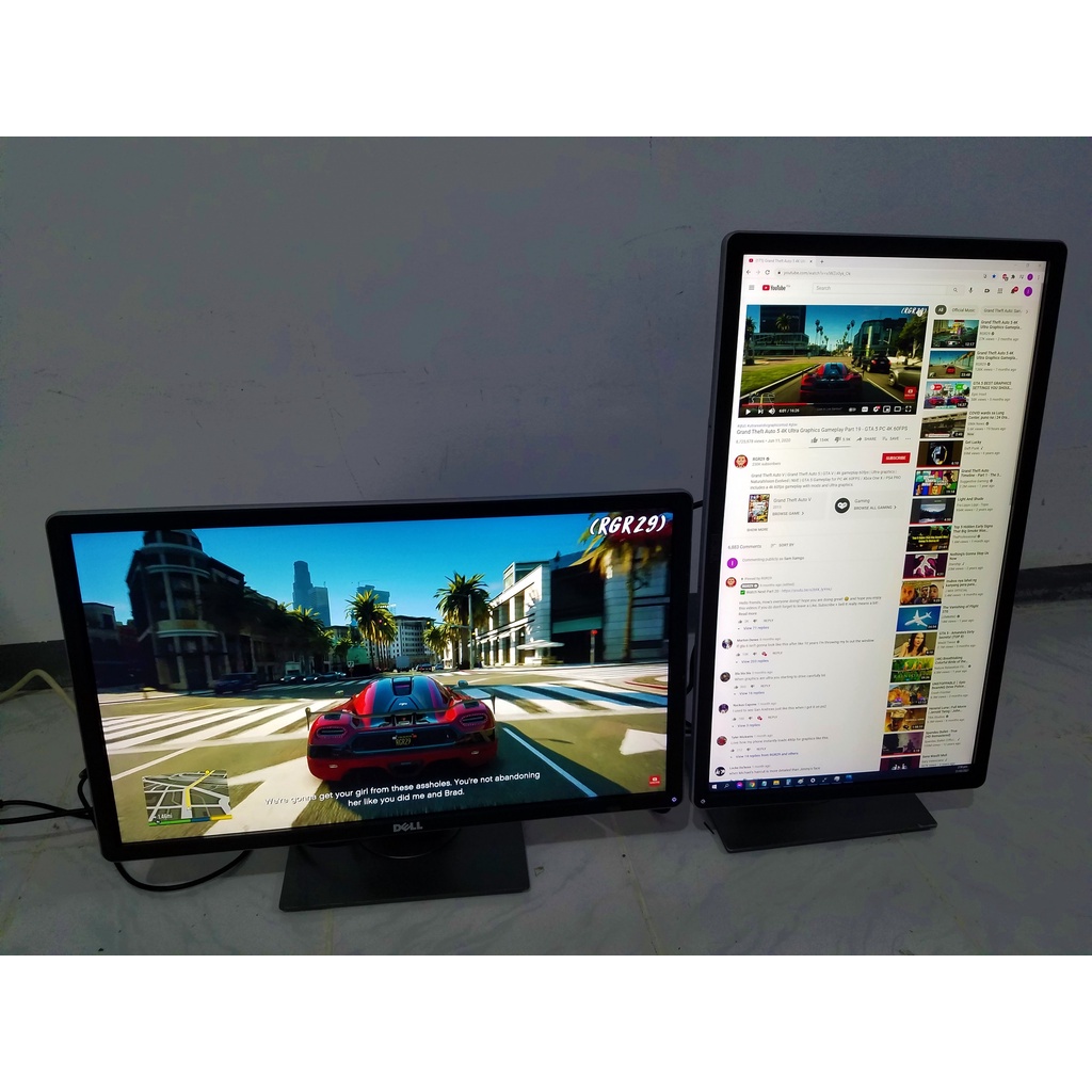 SALE!! DELL 22 inch IPS LED monitor. Rotate Vertical,Height Adjustable