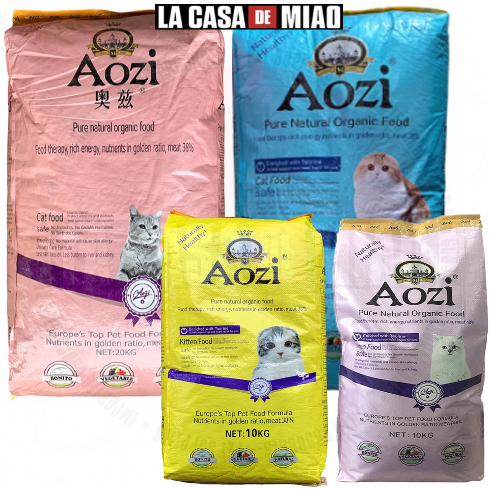Aozi Organic Cat Food Dry Food Salmon, Fruits and Vegetables New