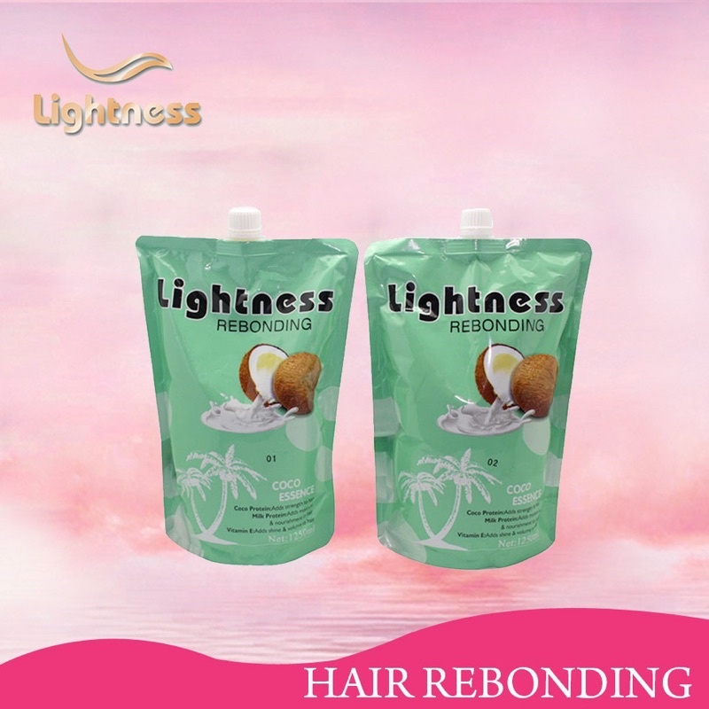 Lightness Hair Rebonding Cream COCONUT Essence 1250mL*2 Shopee