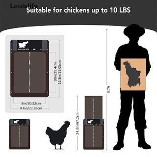 LLPH Automatic Chicken Coop Door Light Sense Door Opener Poultry Garden Chicken Duck Door Opener Chicken House Pet Door LLP #8
