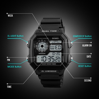 Ready Stock SKMEI 1299 Men Digital Watch Waterproof Wristwatches jam tangan Sport Watches #4