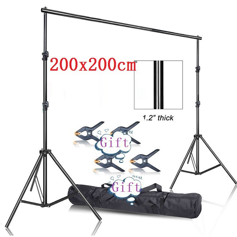 2 x 2m /200cm x 200cm /6ft. x 6ft Heavy Duty Background Stand Backdrop Support System Kit With Carry #4