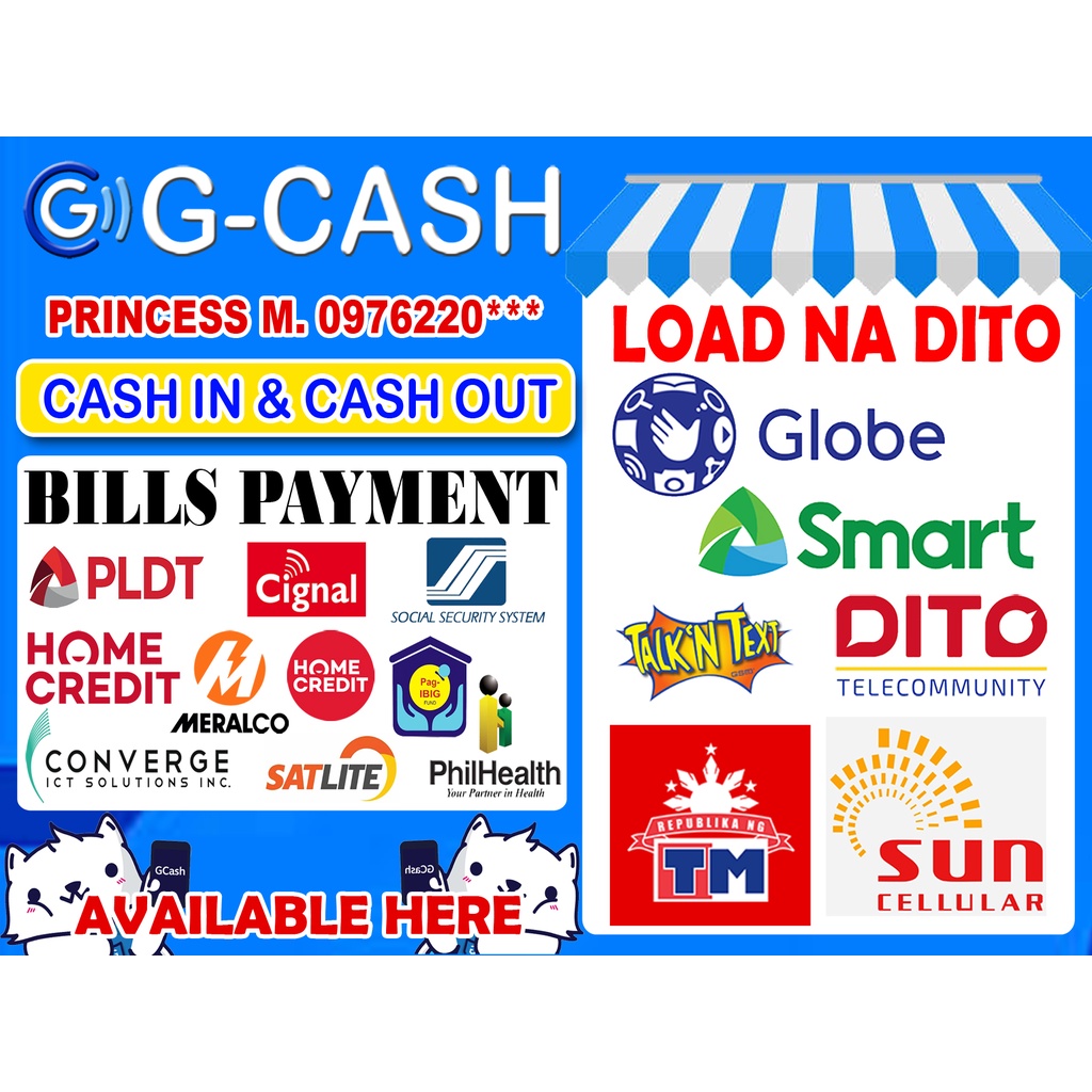 Gcash Landscape with Bills Payment | Shopee Philippines