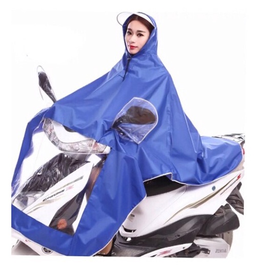Raincoat Unisex Electric Motorcycle Driving Rainproof Hooded Raincoat